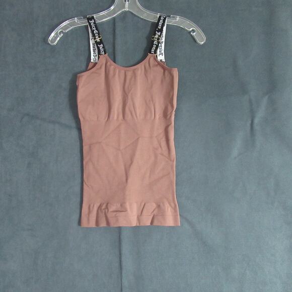 Juicy Couture Shapewear Womens Small Brown Intimates Tank Pullover Logo Straps - Picture 2 of 6